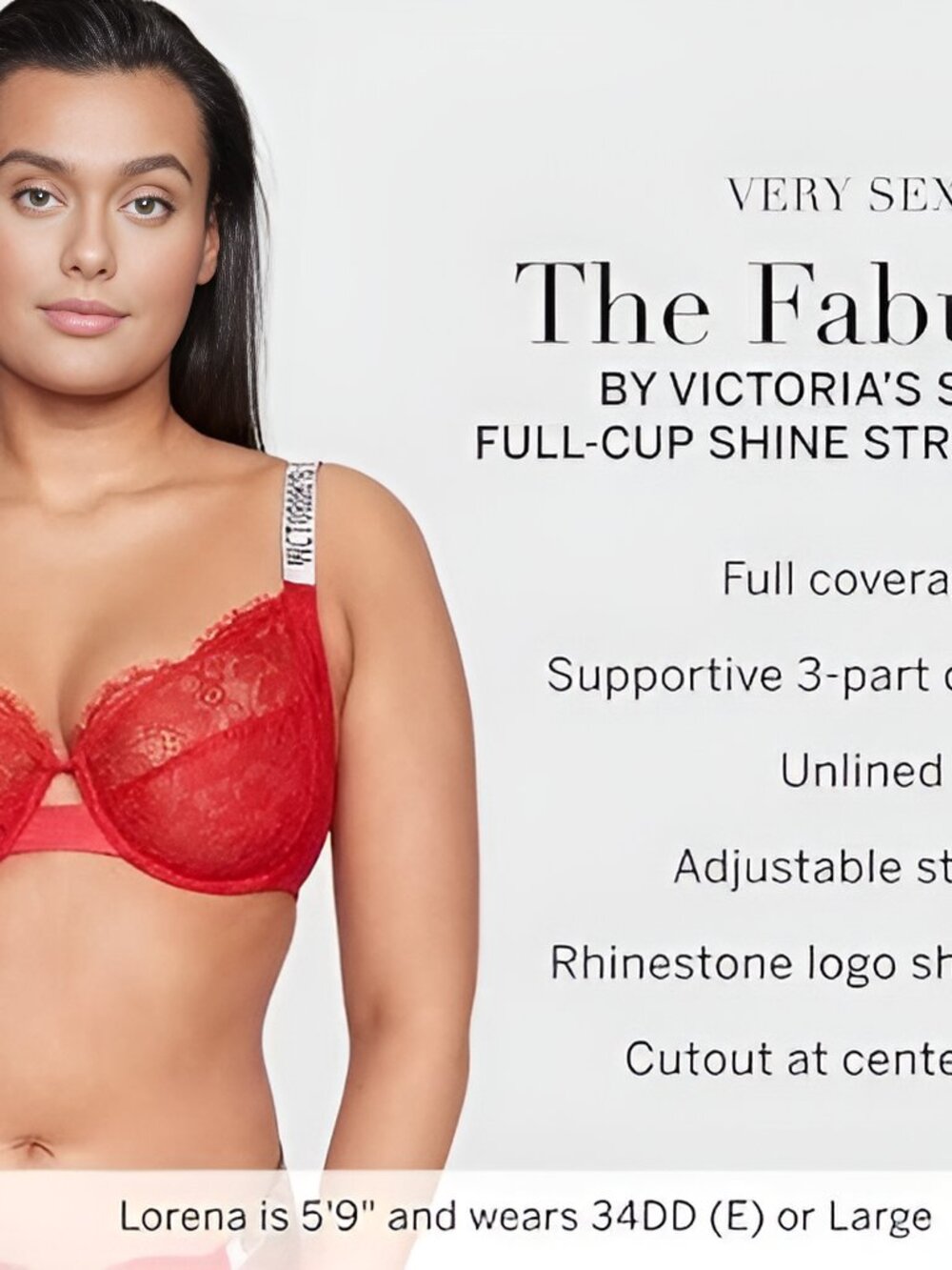 Victoria's Secret Women's Very Sexy Fabulous Full Coverage Unlined Bra New Tags!